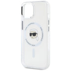Karl Lagerfeld MagSafe dėklas iPhone 15 – baltas -- iPhone 15