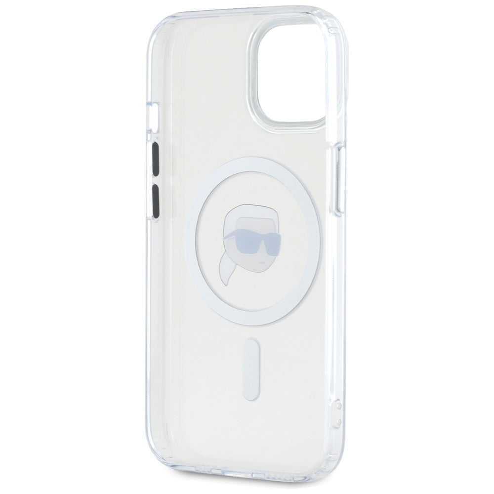 Karl Lagerfeld MagSafe dėklas iPhone 15 – baltas -- iPhone 15