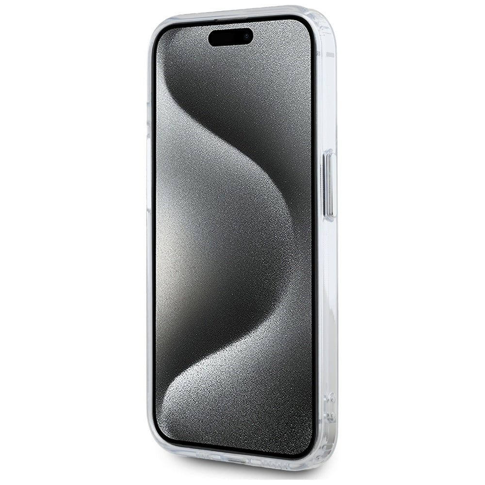 Karl Lagerfeld MagSafe dėklas iPhone 15 Pro Max – baltas