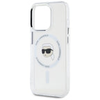 Karl Lagerfeld MagSafe dėklas iPhone 15 Pro Max – baltas