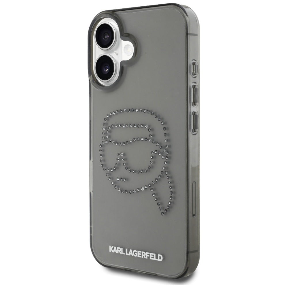 Karl Lagerfeld dėklas iPhone 16 – juodas