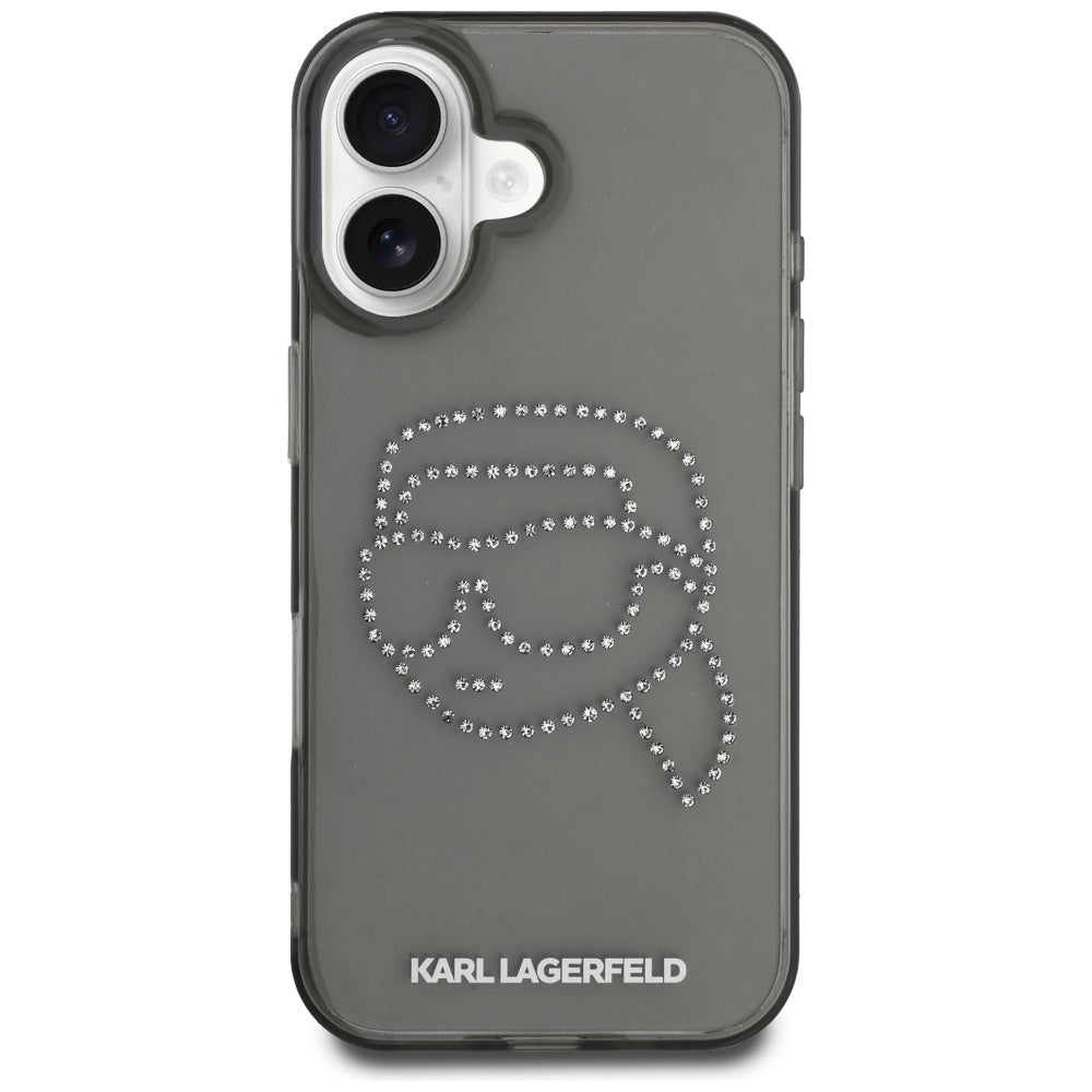 Karl Lagerfeld dėklas iPhone 16 – juodas