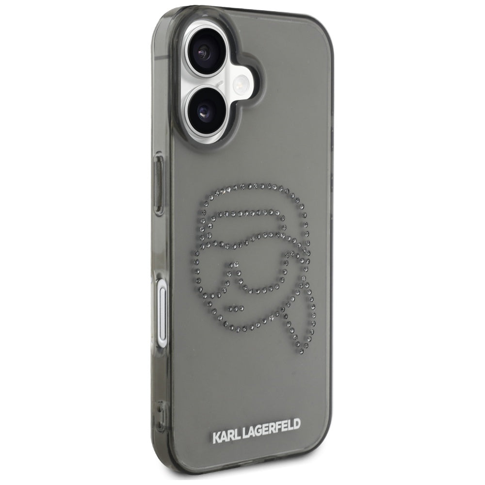 Karl Lagerfeld dėklas iPhone 16 – juodas
