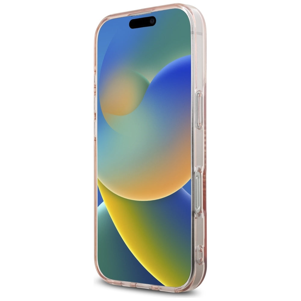 Karlas Lagerfeldas IML Kalnų krištolas Karl Head Case, skirtas iPhone 16 Pro Pink