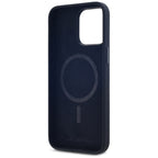Karl Lagerfeld Silicone Shadow Metal Initial MagSafe Dėklas, skirtas iPhone 15 Pro Max Black