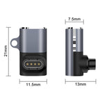 Wozinsky WAYGS1 USB-C adapteris, skirtas Garmin išmaniajam laikrodžiui – pilka