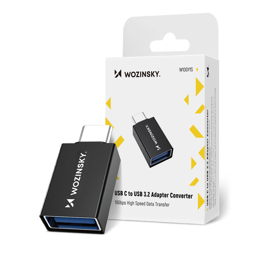 Wozinsky W10GY1S USB-C – USB-A 3.2 10Gb/s adapteris – juodas