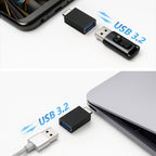 Wozinsky W10GY1S USB-C – USB-A 3.2 10Gb/s adapteris – juodas