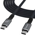 Wozinsky WPS-UY41S Laidas USB-C USB4 40Gb/s 240W 1m 4K juodas