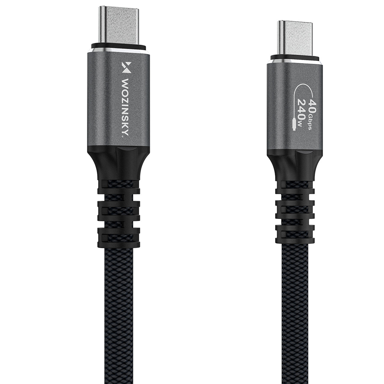 Wozinsky WPS-UY41S Laidas USB-C USB4 40Gb/s 240W 1m 4K juodas