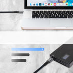 Wozinsky WPS-UY41S Laidas USB-C USB4 40Gb/s 240W 1m 4K juodas