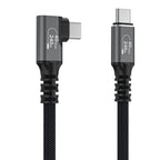 Wozinsky WPS1-UY41S Kampinis laidas USB-C USB4 40Gb/s 240W 1.5m 4K juodas