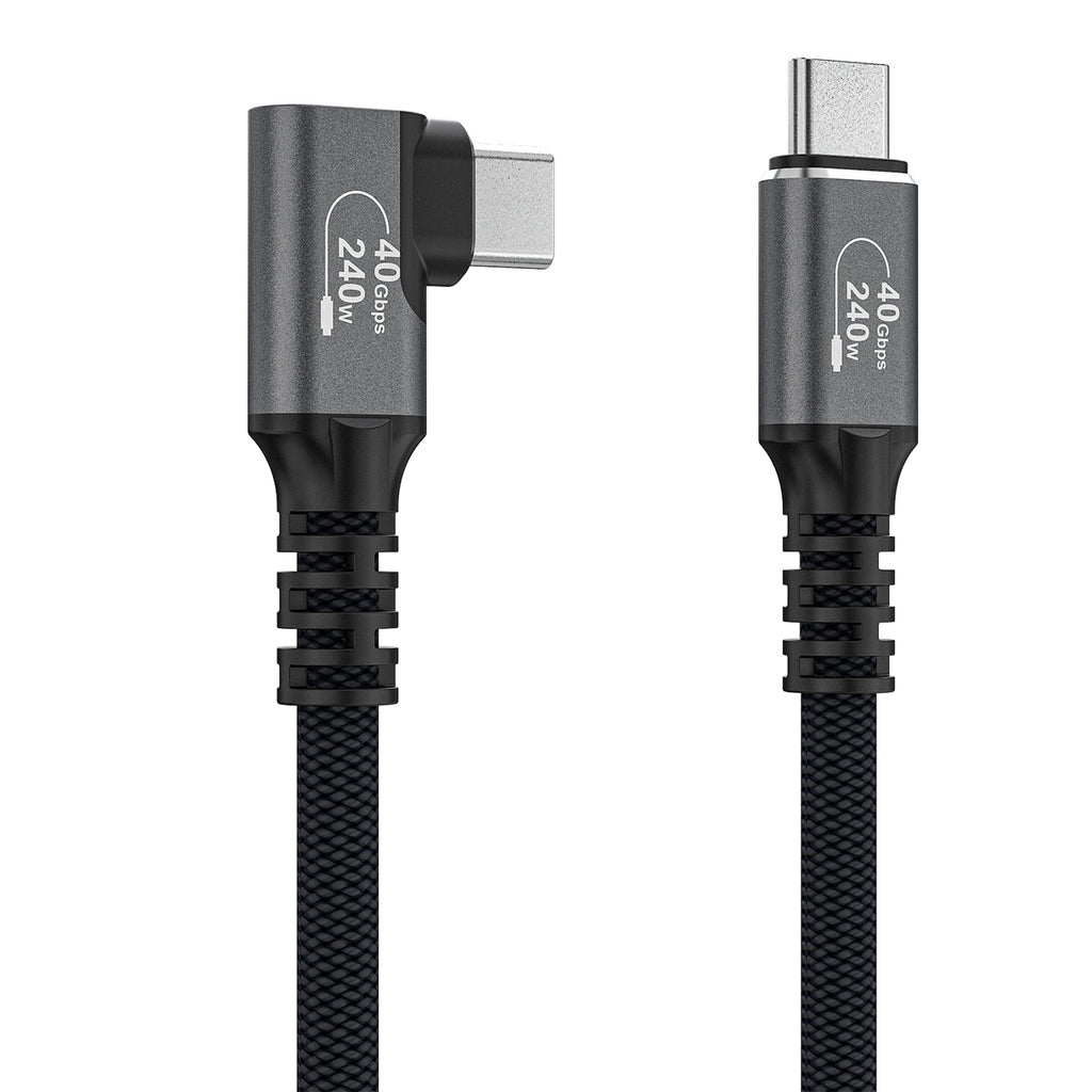 Wozinsky WPS2-UY41S Kampinis laidas USB-C USB4 40Gb/s 240W 2m juodas