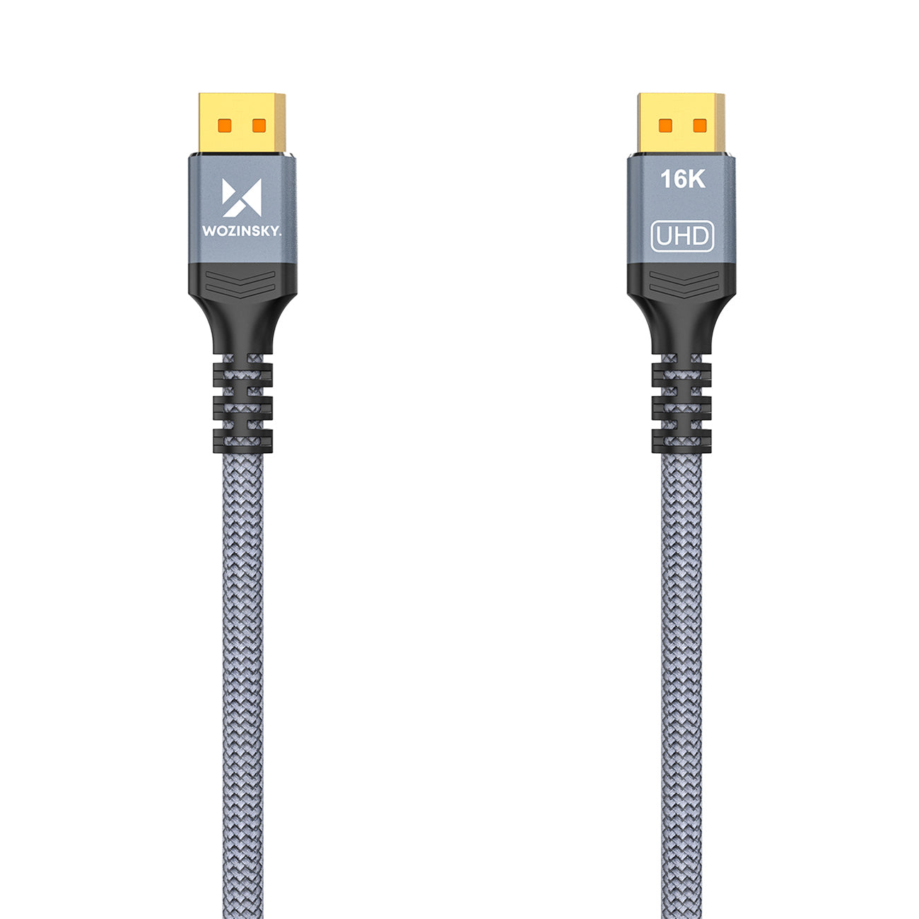 Wozinsky WPS-16AYL2S DisplayPort 2.1 80 Gb/s 16K@60Hz 8K@120Hz 4K@240Hz HDR HDCP DSC laidas - juodas -- Video Cables