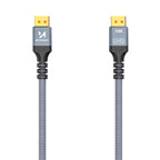 Wozinsky WPS-16AYL3S DisplayPort 2.1 kabelis 80 Gb/s 16K@60Hz 8K@120Hz 4K@240Hz HDR HDCP DSC 3m - juodas -- Video Cables