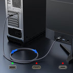 Wozinsky WPS-16AYL3S DisplayPort 2.1 kabelis 80 Gb/s 16K@60Hz 8K@120Hz 4K@240Hz HDR HDCP DSC 3m - juodas -- Video Cables