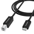 Wozinsky WKDDY1S Laidas USB-B - USB-C 1m juodas