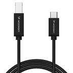 Wozinsky WKDDY2S Laidas USB-B - USB-C 2m juodas