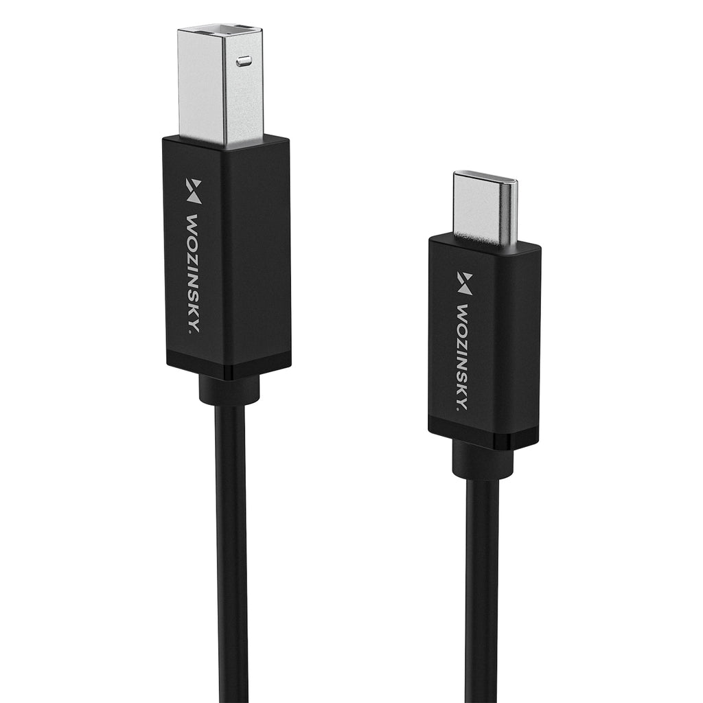 Wozinsky WKDDY2S Laidas USB-B - USB-C 2m juodas