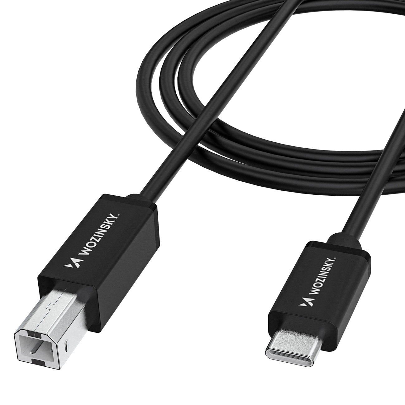 Wozinsky WKDDY2S Laidas USB-B - USB-C 2m juodas