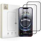 Tech-Protect Glass Fit+ grūdintas stiklas iPhone 16e/14/13 Pro/13 – juodas (2 vnt.) -- iPhone 16e / iPhone 14 / iPhone 13...