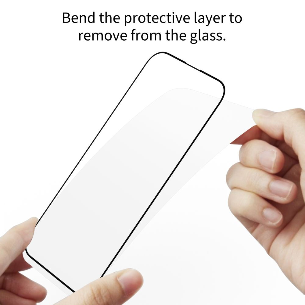 Tech-Protect Glass Fit+ grūdintas stiklas iPhone 16e/14/13 Pro/13 – juodas (2 vnt.) -- iPhone 16e / iPhone 14 / iPhone 13...