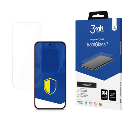 Grūdintas stiklas 3mk HardGlass, skirtas „Google Pixel 9“.