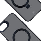 3mk Smoke Case Mag&Stand, skirtas Apple iPhone 16E - juodas -- iPhone 16E