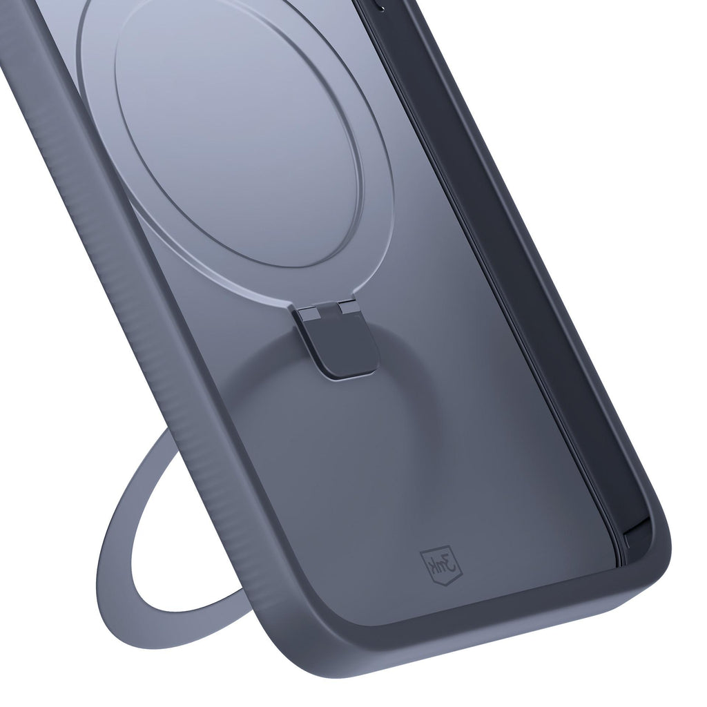 3mk Smoke Case Mag&Stand, skirtas Apple iPhone 16E - juodas -- iPhone 16E