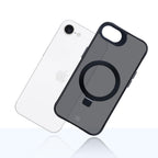 3mk Smoke Case Mag&Stand, skirtas Apple iPhone 16E - juodas -- iPhone 16E