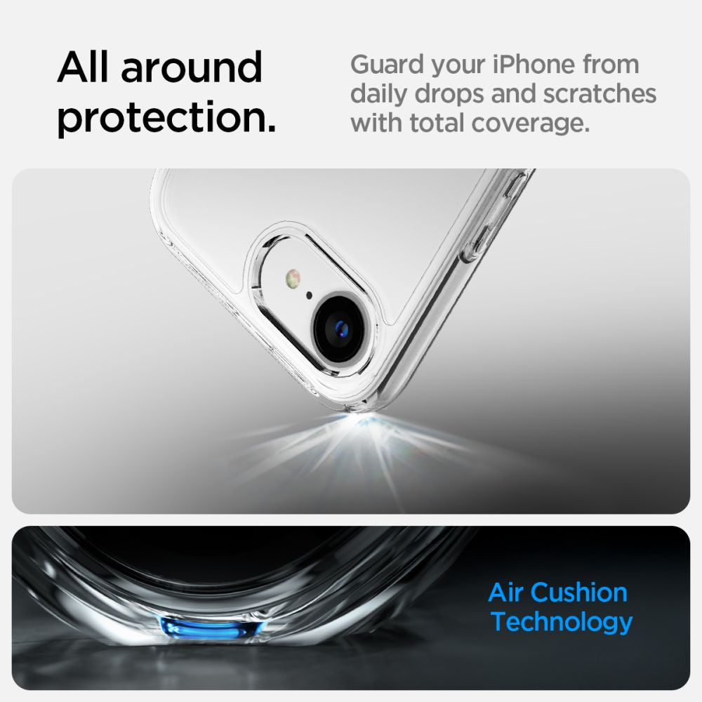 Spigen Ultra Hybrid dėklas iPhone 16e – skaidrus