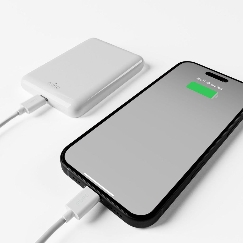 Puro Išorinė baterija Power Mag 5000mAh 20W Power Delivery USB-C - baltas