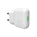 GaN Puro SLIMPRO 30W USB-C sieninis įkroviklis - baltas