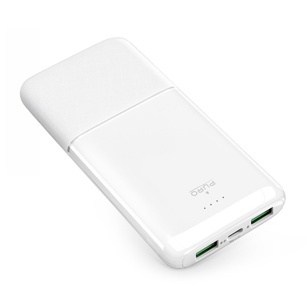 Puro Išorinė baterija DAILY 10 PLUS 10000mAh 2x USBA / 1x USB-C 22.5W - baltas