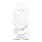 Puro Išorinė baterija DAILY 10 PLUS 10000mAh 2x USBA / 1x USB-C 22.5W - baltas