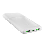 Puro Išorinė baterija DAILY 10 PLUS 10000mAh 2x USBA / 1x USB-C 22.5W - baltas