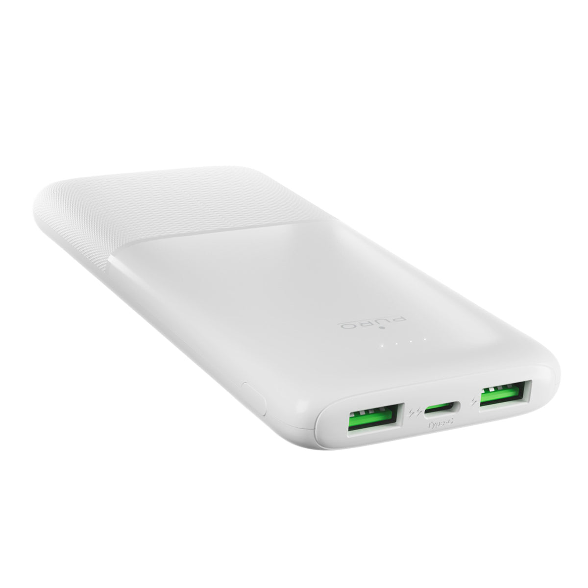 Puro Išorinė baterija DAILY 10 PLUS 10000mAh 2x USBA / 1x USB-C 22.5W - baltas