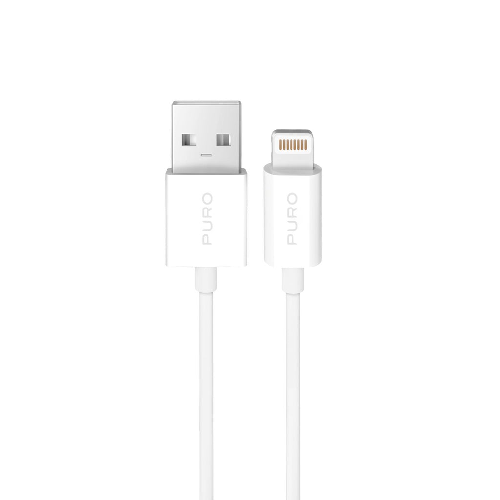 Puro TPE Laidas USB-A - Lightning 12W 2m baltas