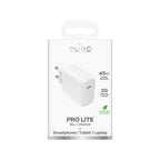 Puro PROLITE 45W USB-C sieninis įkroviklis - baltas -- Cell phone chargers