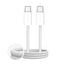 Puro Fabrik 4 100W pintas USB-C - USB-C 1m laidas - baltas -- Cell phone cables