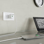 Puro PROLITE 25W USB-A / USB-C sieninis įkroviklis + USB-C - USB-C laidas 1.2m - baltas