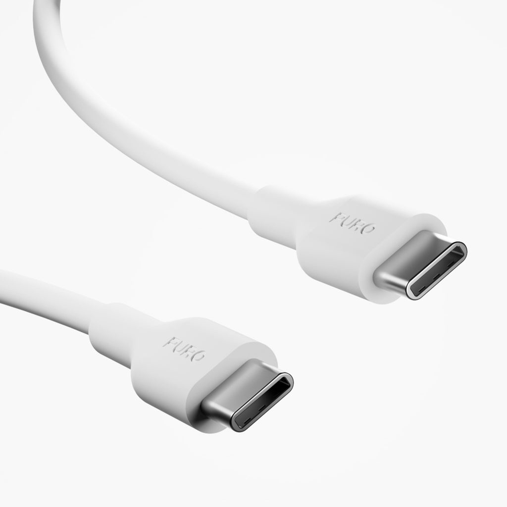 Puro PROLITE 20W USB-A / USB-C sieninis įkroviklis + USB-C - USB-C laidas 1.2m - baltas -- Cell phone chargers