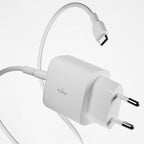 Puro PROLITE 20W USB-A / USB-C sieninis įkroviklis + USB-C - USB-C laidas 1.2m - baltas -- Cell phone chargers