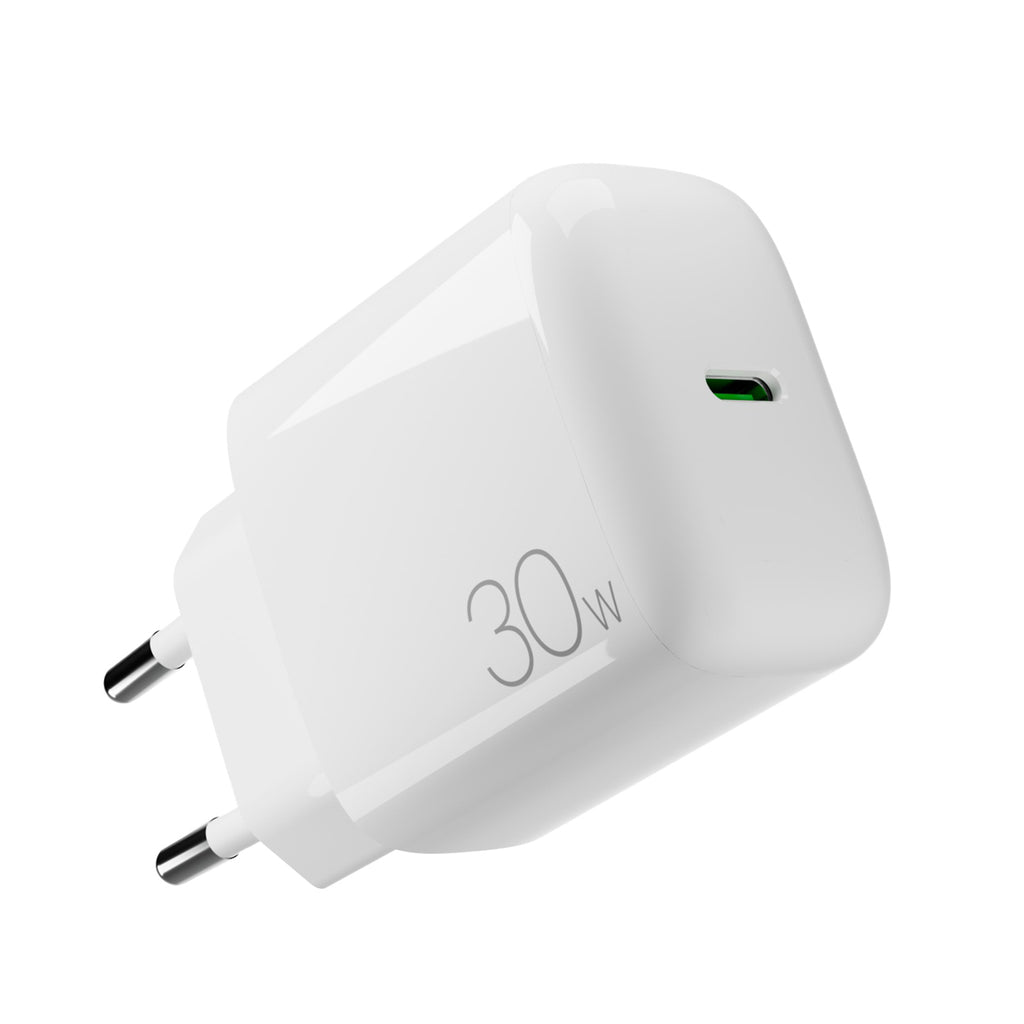 Puro PROLITE 30W USB-C sieninis įkroviklis - baltas