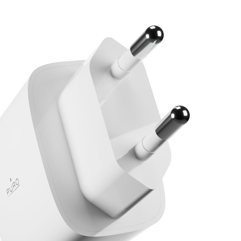 Puro PROLITE 20W USB-C sieninis įkroviklis - baltas -- Cell phone chargers