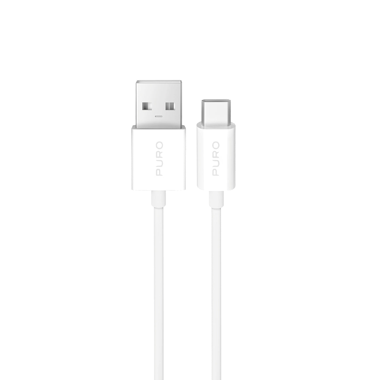 Puro 10W TPE USB-A - USB-C laidas 2m - baltas Pirmasis paveikslėlis