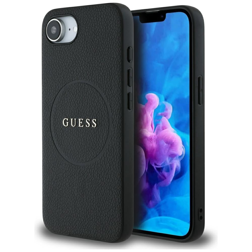 Guess MagSafe dėklas iPhone 16e – juodas