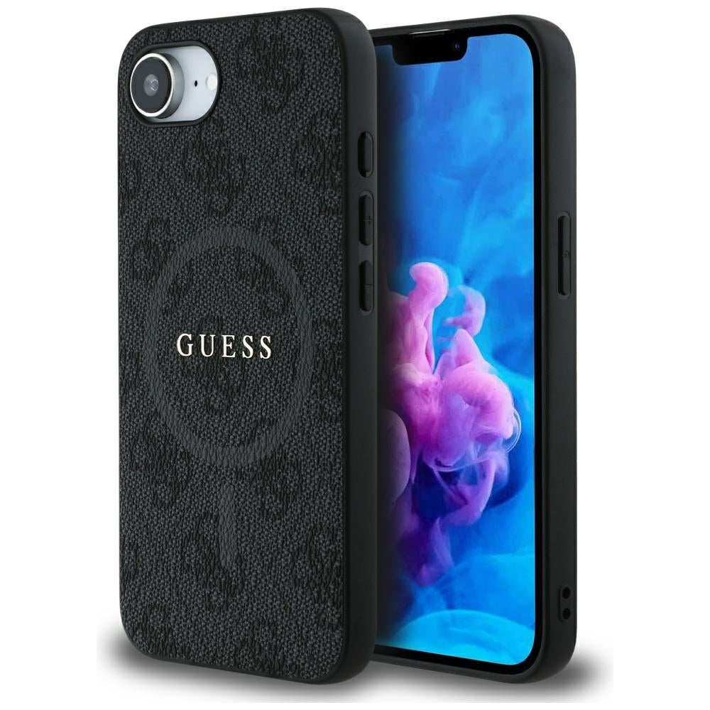 Guess MagSafe dėklas iPhone 16e – juodas