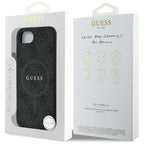 Guess MagSafe dėklas iPhone 16e – juodas