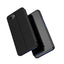 Clear View dėklas iPhone 16e su atvartu – juodas
